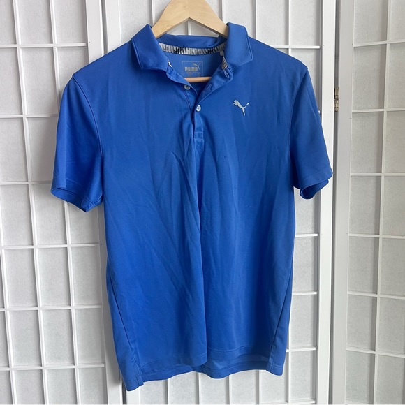 Puma Blue Polo Shirt XL - Picture 1 of 6